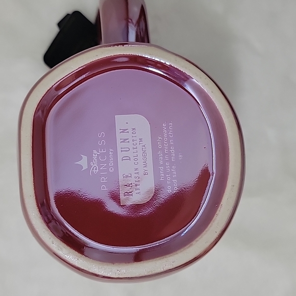 Rae Dunn Iridescent Red Snow White Tea Coffee Mug Cup - Picture 4 of 6